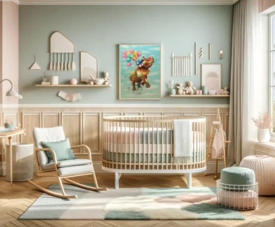 chambre_enfants_interieur neutre avec des couleur pastels_image google